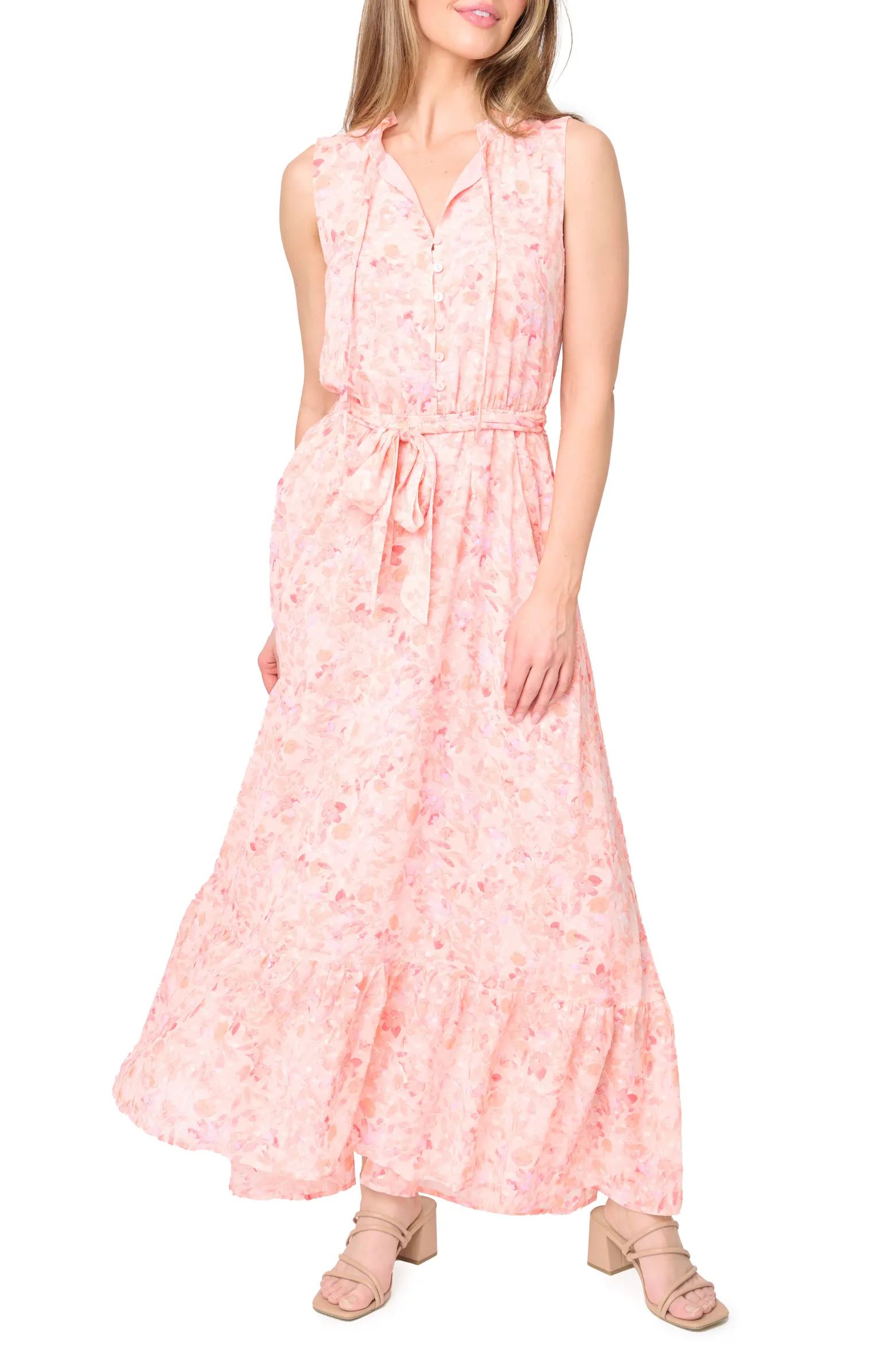 Lindsey Floral Ruffle Maxi Dress | Nordstrom