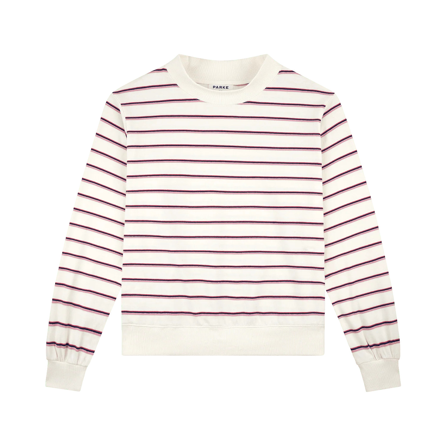 Striped Mockneck Pullover - Summerland Stripe | Parke