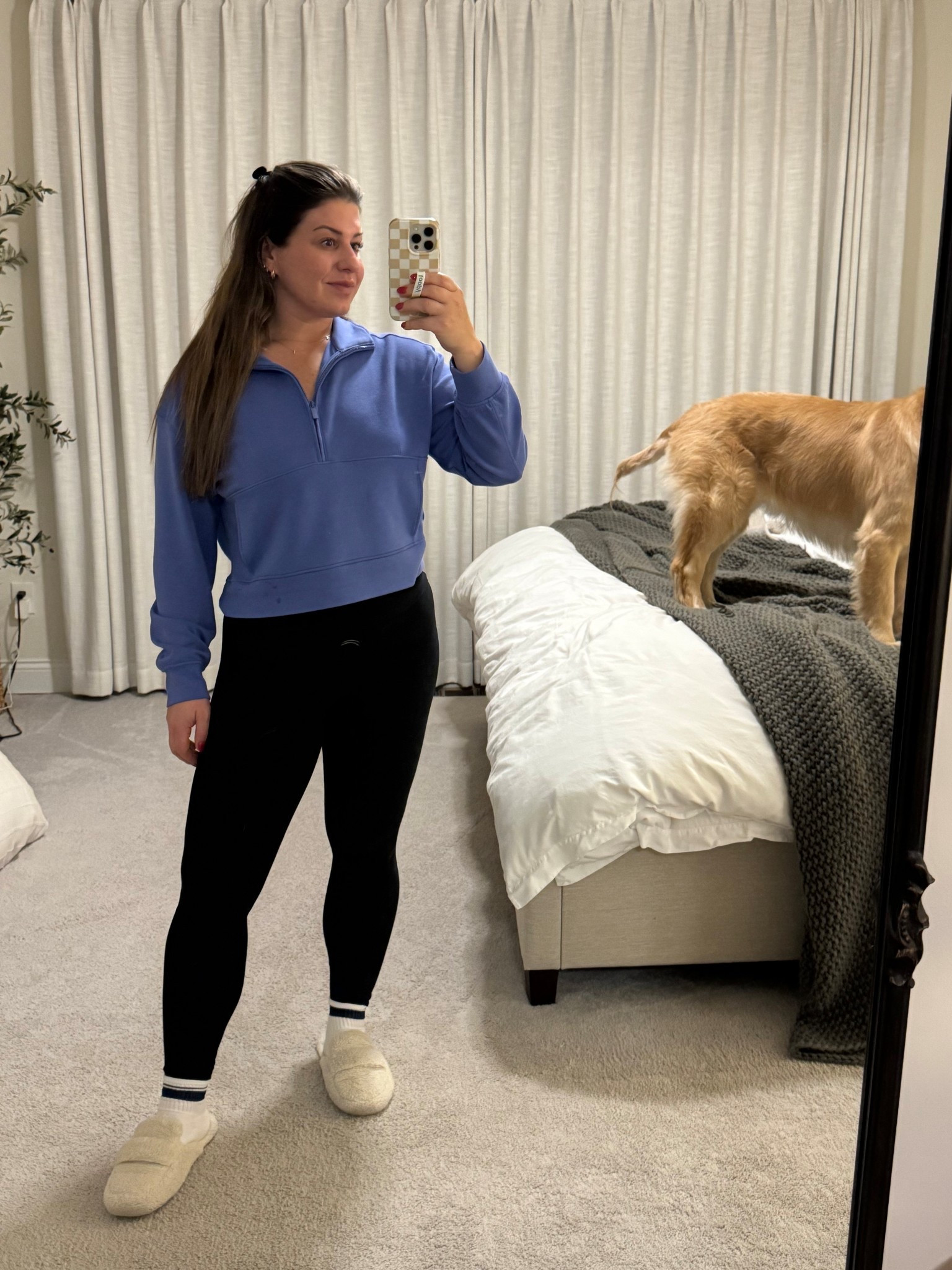 Cropped women’s golf quarter zip. Loving this color to transition into spring! 

#LTKootd #LTKActive #LTKfitnessgoals