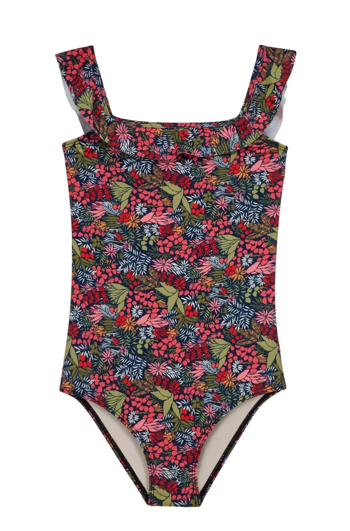 Little Sweet Pea One Piece - Girl's Ruffle Swimsuit | Hermoza