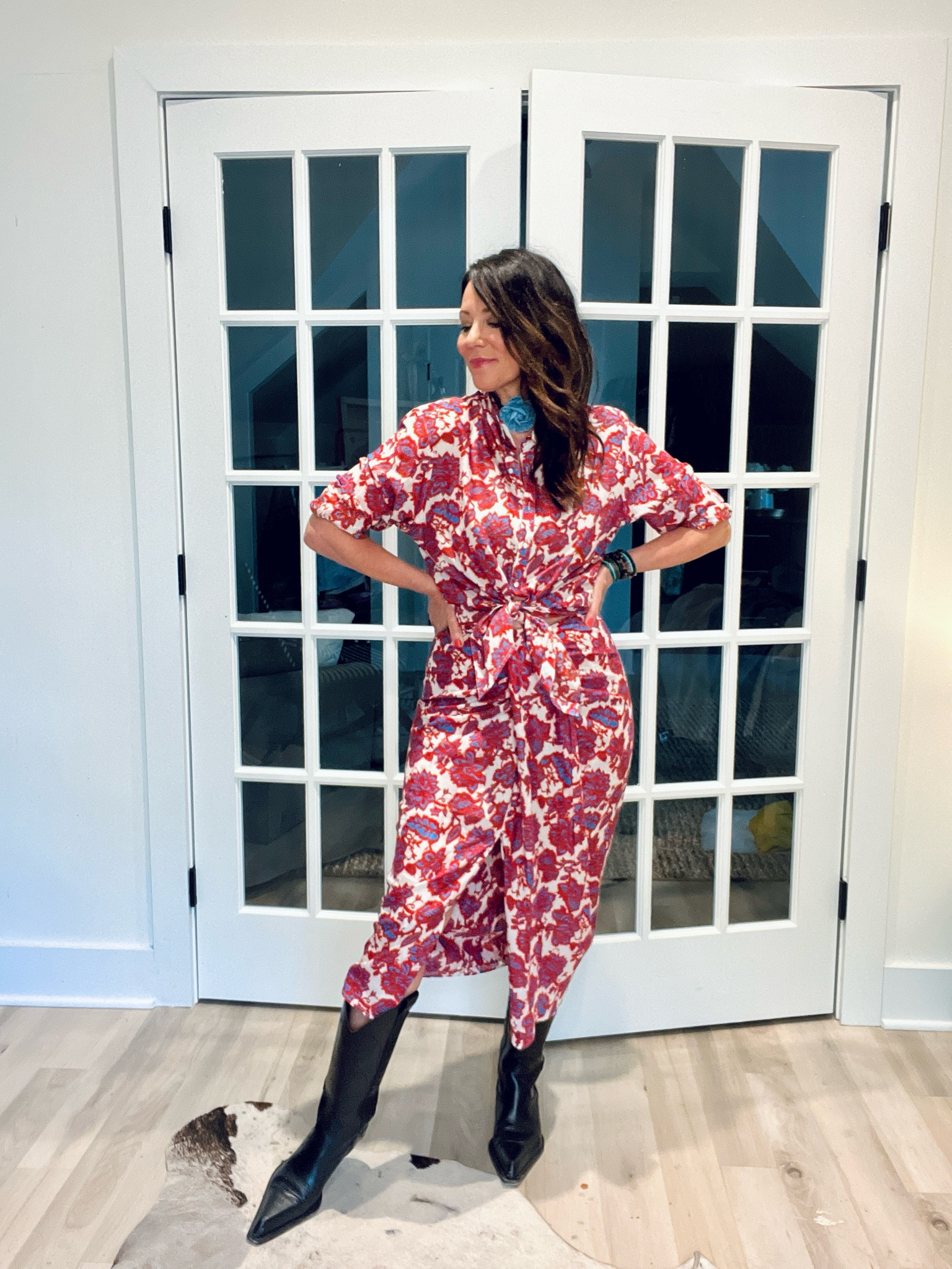 I love this ikat pattern light weight faux wrap skirt and shirt! The blue in the pattern looks so good with jeans and of course white jeans too!  This outfit would work so well on vacation too and double as a swim cover up 

#LTKtravel #LTKfindsunder100 #LTKFestival