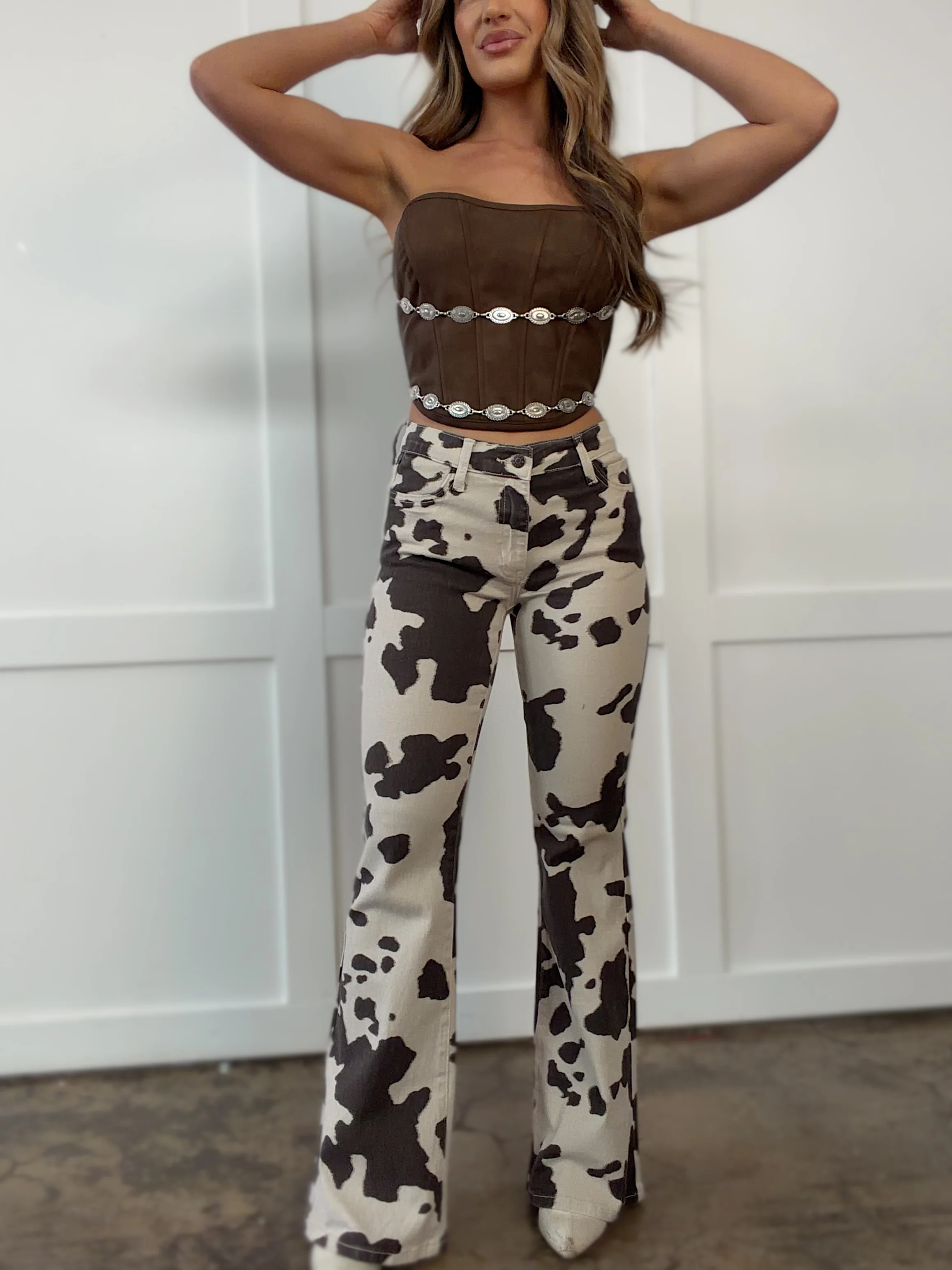 Meadow Stroll Flare Jeans | Willow Boutique