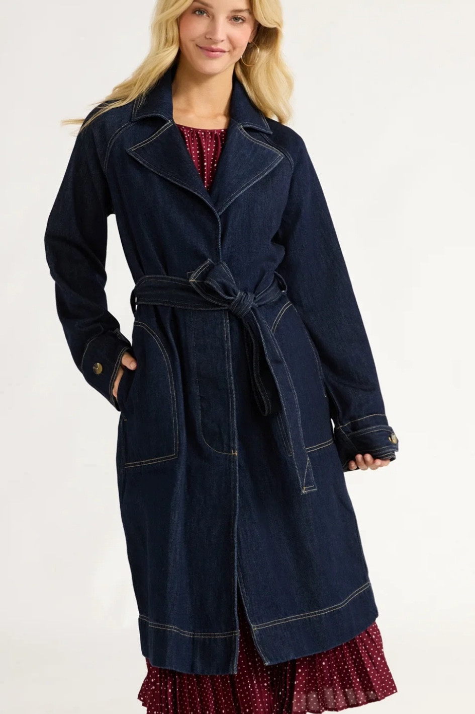 Obsessed with this denim trench for such a good price 

#LTKSeasonal #LTKStyleTip #LTKFallSale