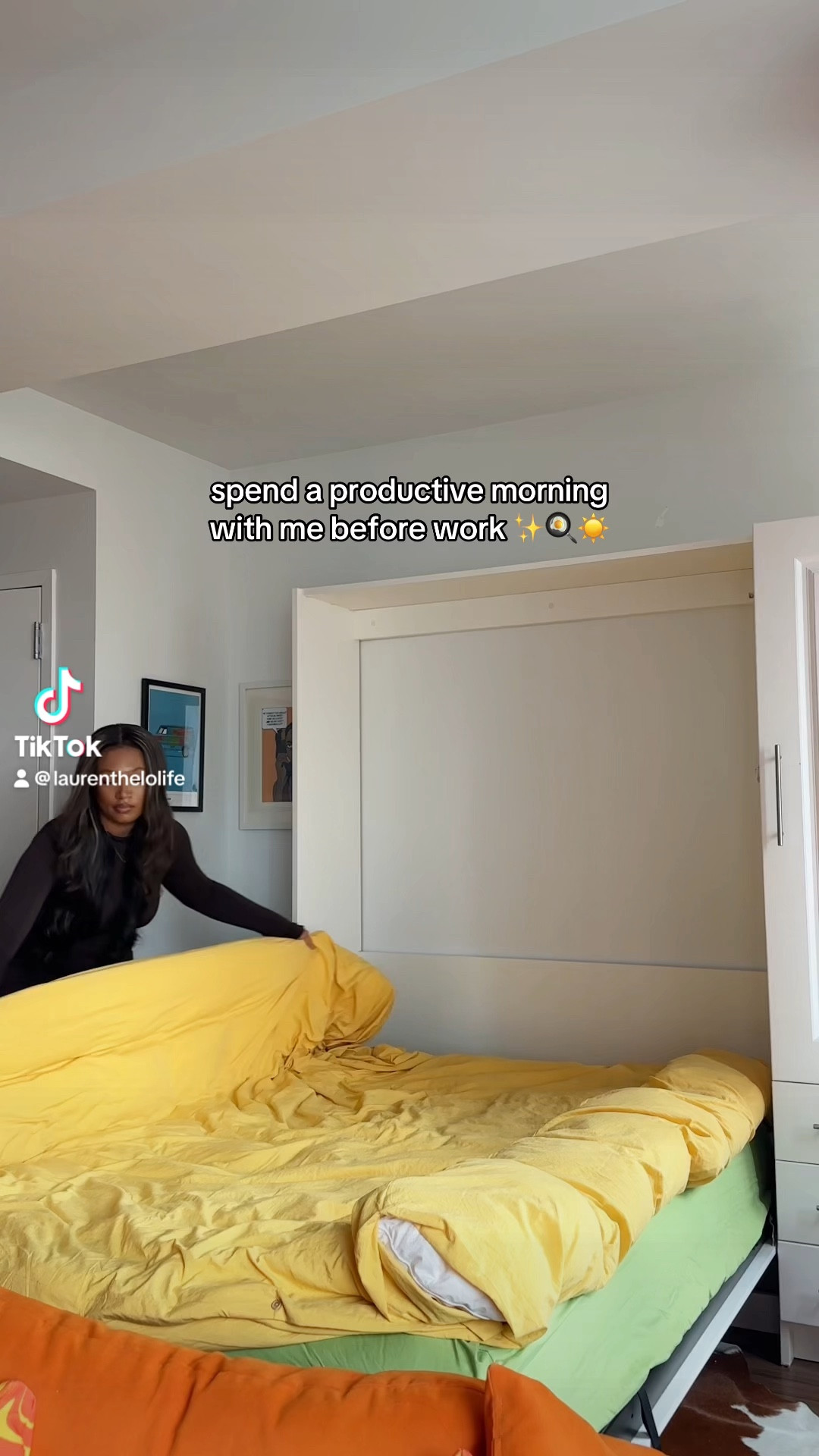 Productive morning before work ✨🍳☀️