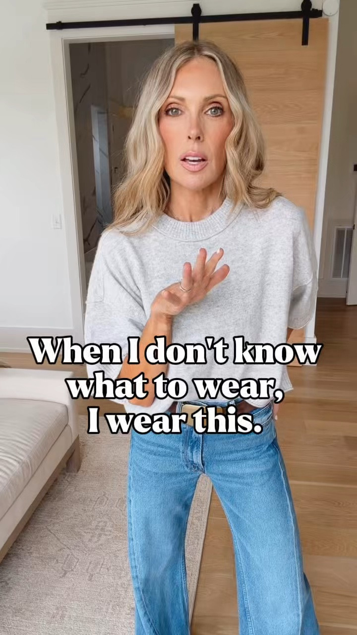 The Goldie sweater is always my default outfit for fall! Paired with jeans or work pants, this versatile cashmere top always works.