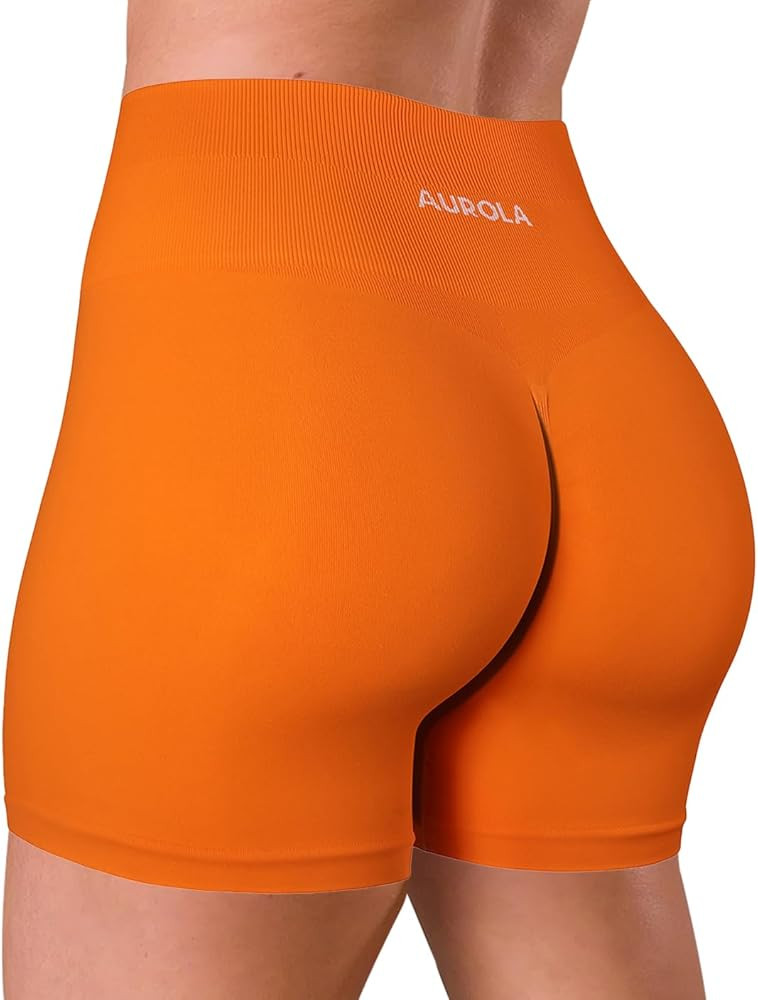AUROLA Dream Collection Women Workout Shorts High Waist Gym Shorts, Scrunch Butt Seamless Athleti... | Amazon (US)