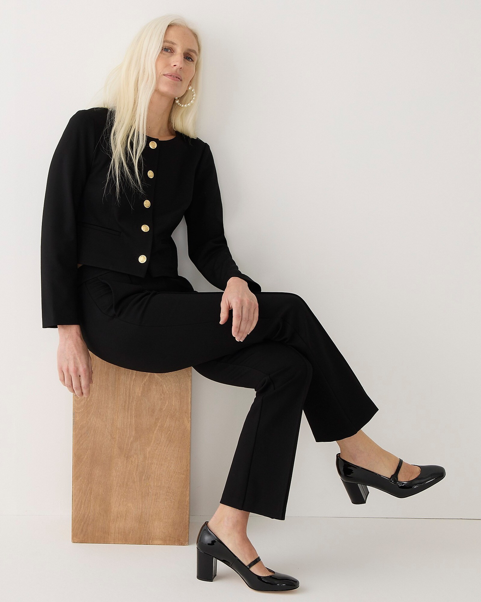 Louisa lady jacket in Italian ponte | J. Crew US