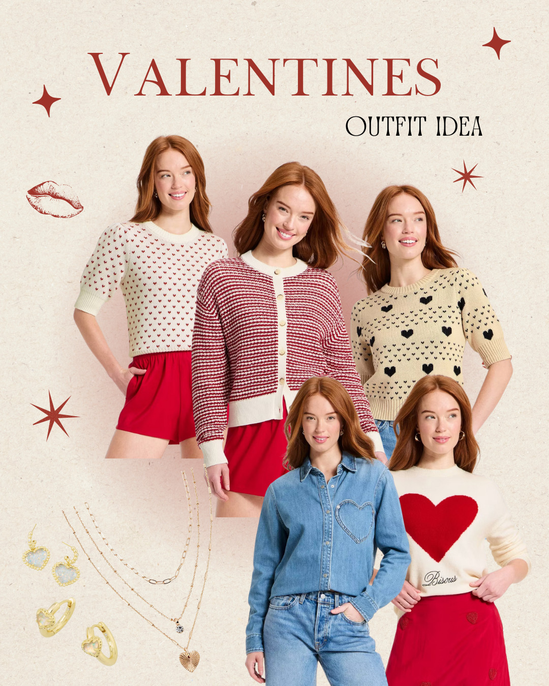 Check out cute Valentine's outfit idea!  

 #LTKootd #LTKFindsUnder50 #LTKBeauty