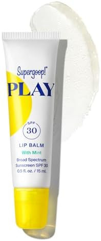 Supergoop! PLAY Lip Balm SPF 30 with Mint, 0.5 fl oz - Broad Spectrum SPF Lip Balm with Hydrating... | Amazon (US)