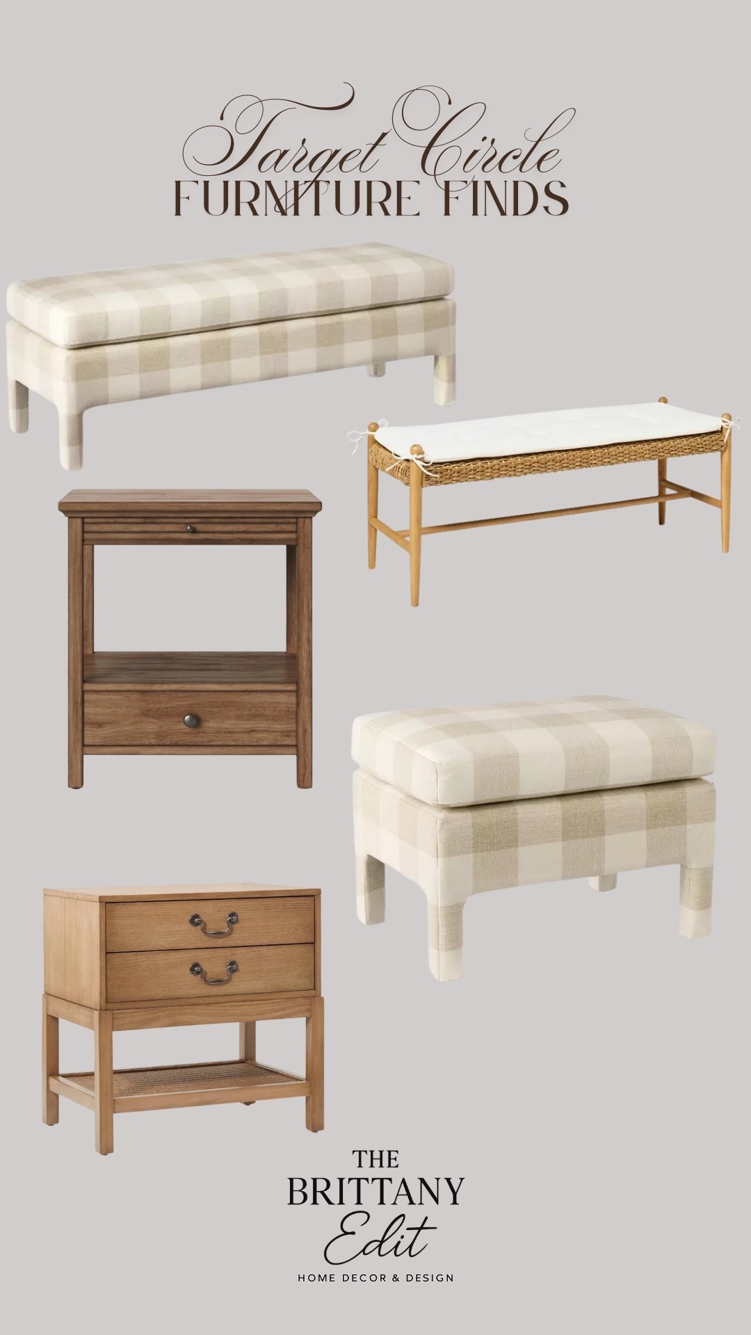Target circle furniture deals I found! I’m loving the gingham pattern lately. 

#LTKFindsUnder100 #LTKSaleAlert #LTKHome