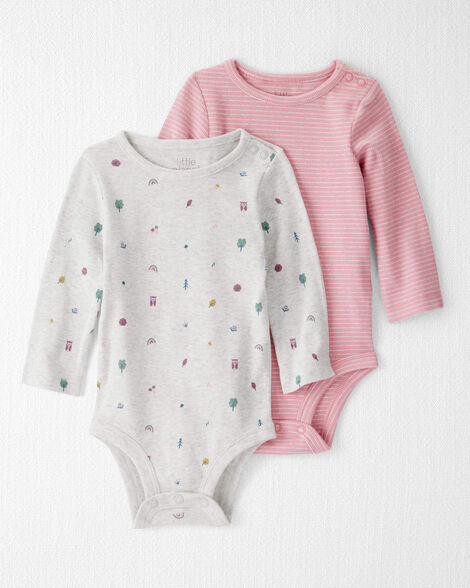 Baby 2-Pack Organic Cotton Bodysuits | Carter's Inc