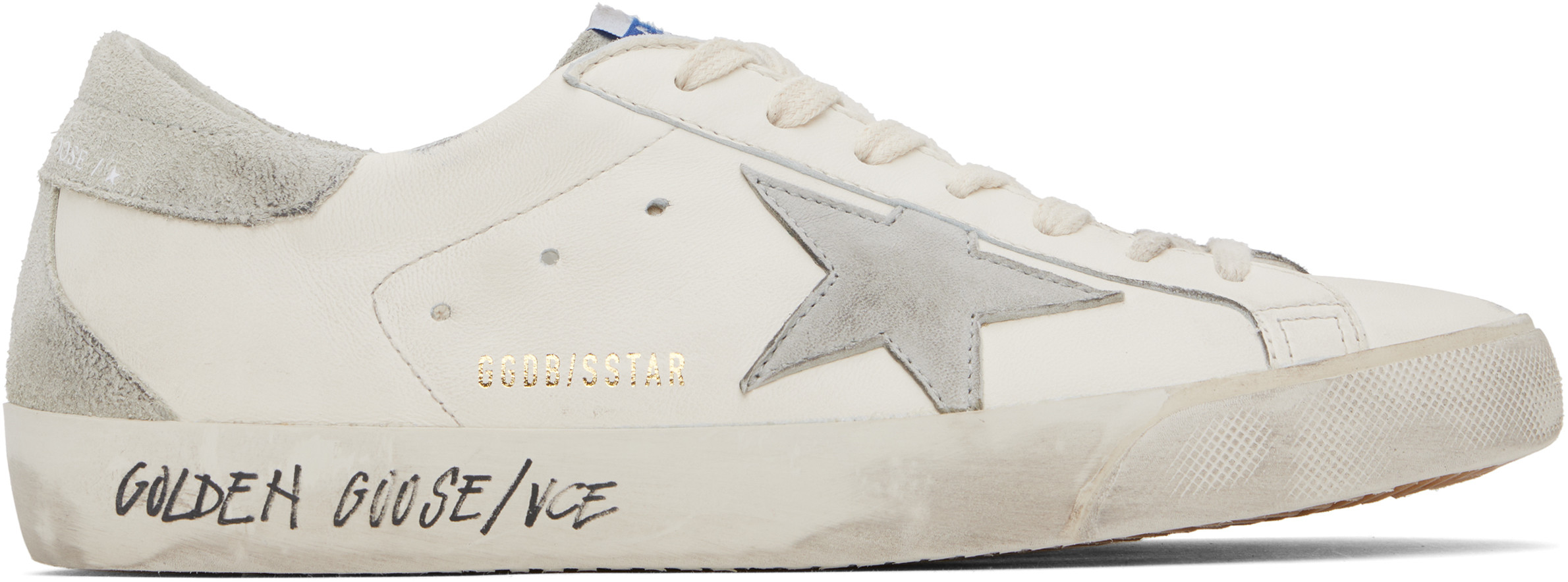 Golden Goose White Super-Star Classic Sneakers | SSENSE