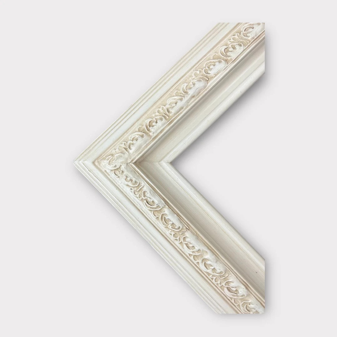 16 x 20 In Stock - Ready to Ship custom wood frame with compo ornate trim, IVORY FINISH frame,can... | Etsy (US)