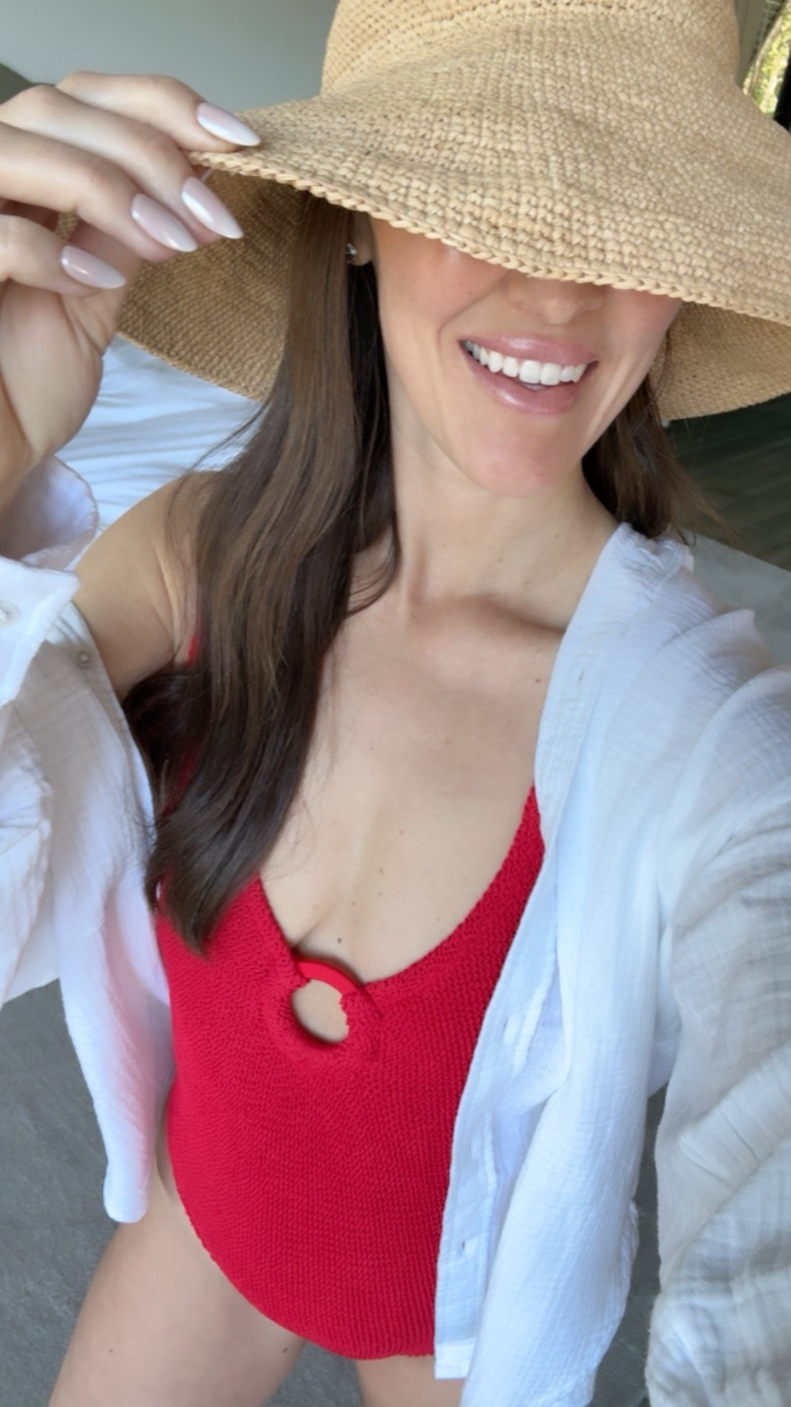 One piece swimsuit and straw hat worth every penny! 

Spring break
Vacation outfit
Resort wear 

#LTKspring #LTKSwim