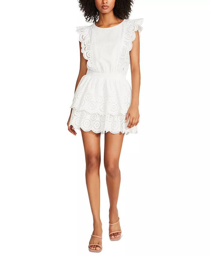 Women's Jayda Eyelet Ruffle-Trim Dress | Macys (US)
