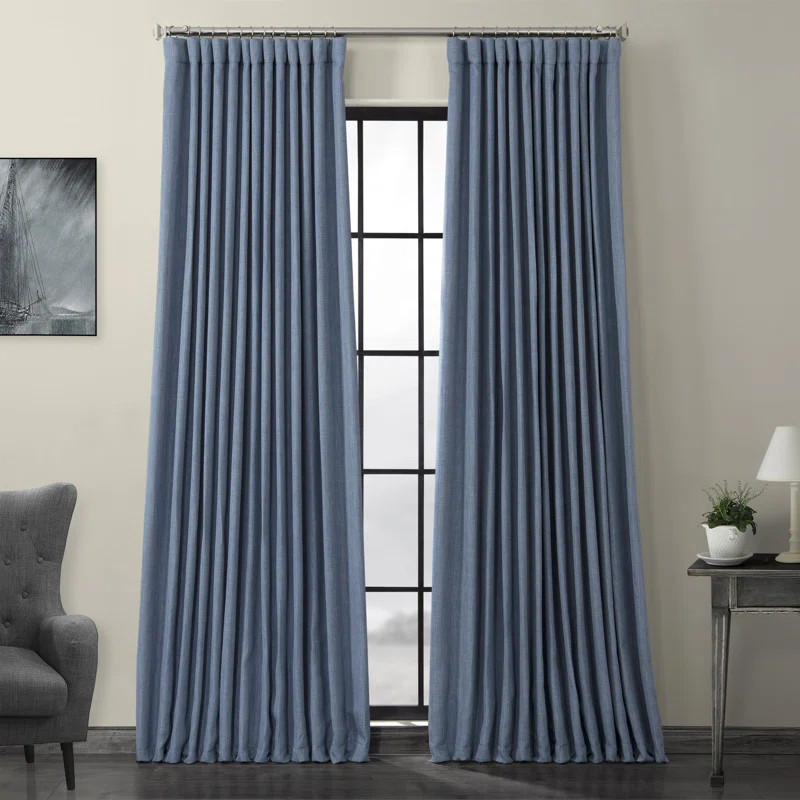 Rudi Solid Blackout Rod Pocket Single Curtain Panel | Wayfair North America