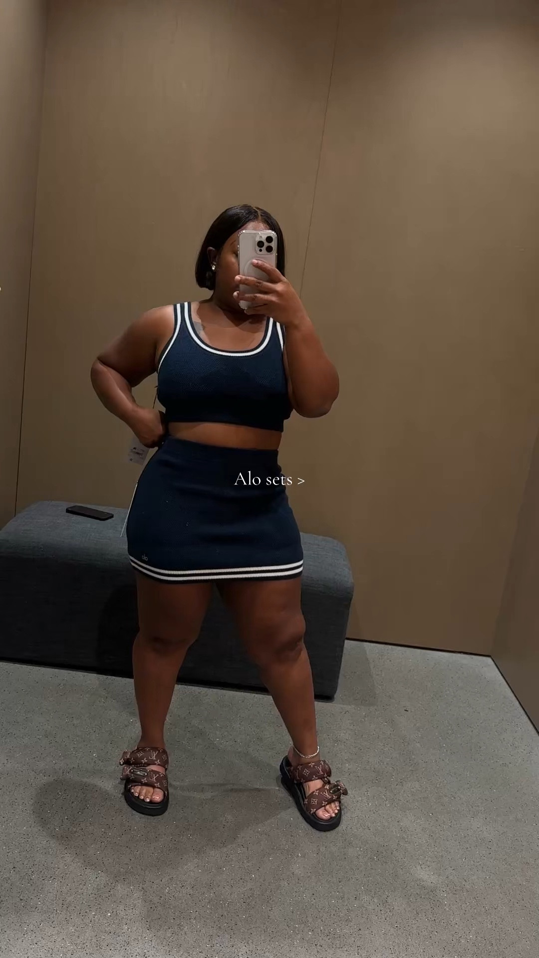 Can never go wrong with @Alo Yoga #aloyoga #alosets #curvygirl #curvygirlfashion #

Navy top-medium
Skort-medium
Dresses-small
Yellow short-small 
Yellow bra-medium
Tan leggings-medium
Tan bra-lg
Yellow skort-medium
Yellow jacket-small (very lightweight)
Cargo-medium (stretchy)
Pink top-medium

#LTKActive