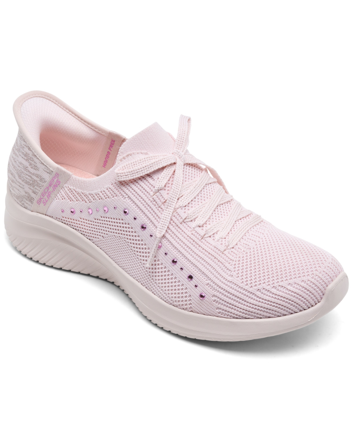 Skechers Women's Slip-ins: Ultra Flex 3.0 - Summer Stripe Slip-On Casual Sneakers from Finish Line - Light Pink | Macy's