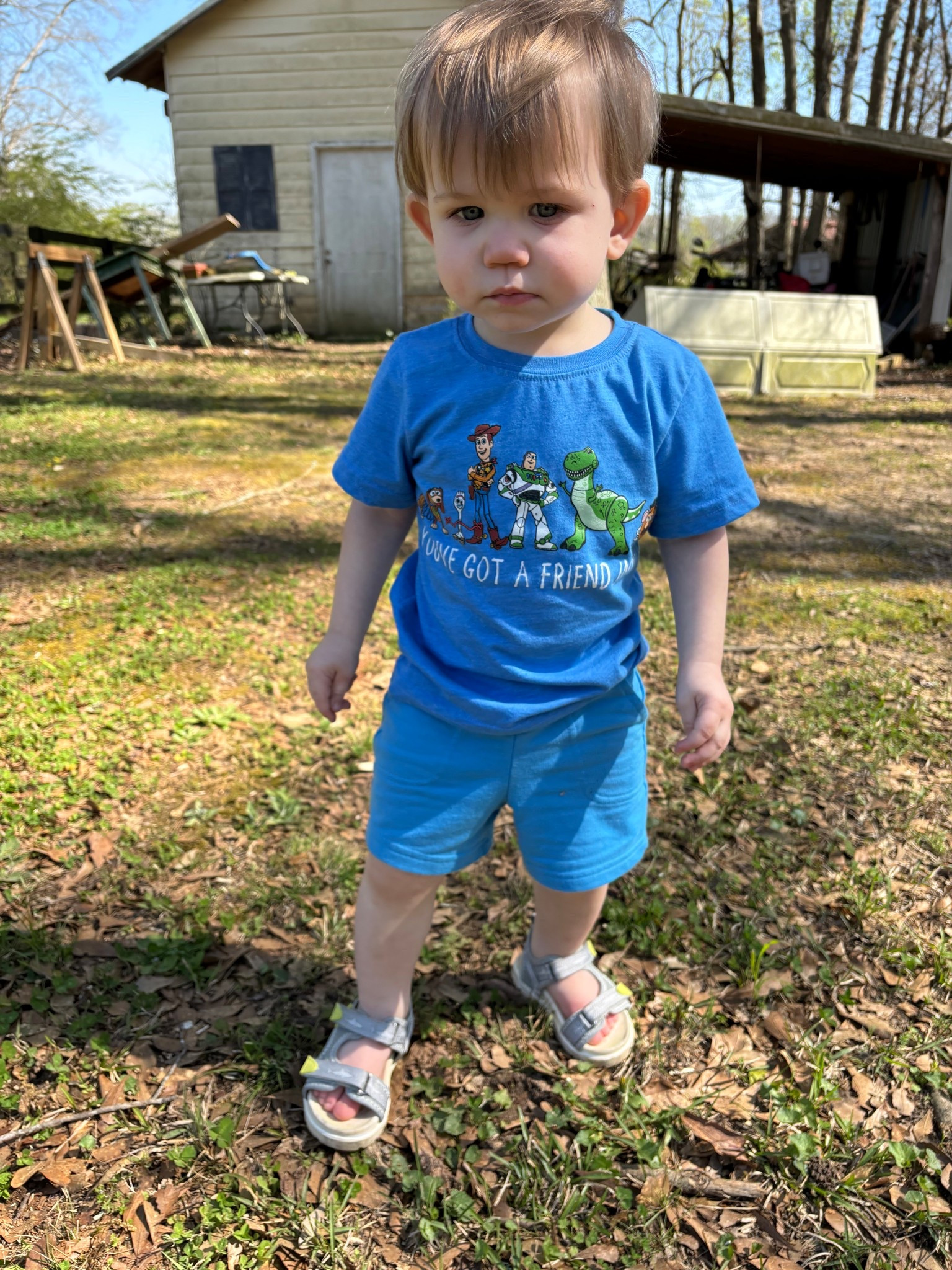 This was the best picture I could get of Wyatt playing outside today.  @Target @Carters 

#LTKdayinmylife #LTKmomlife #LTKBaby