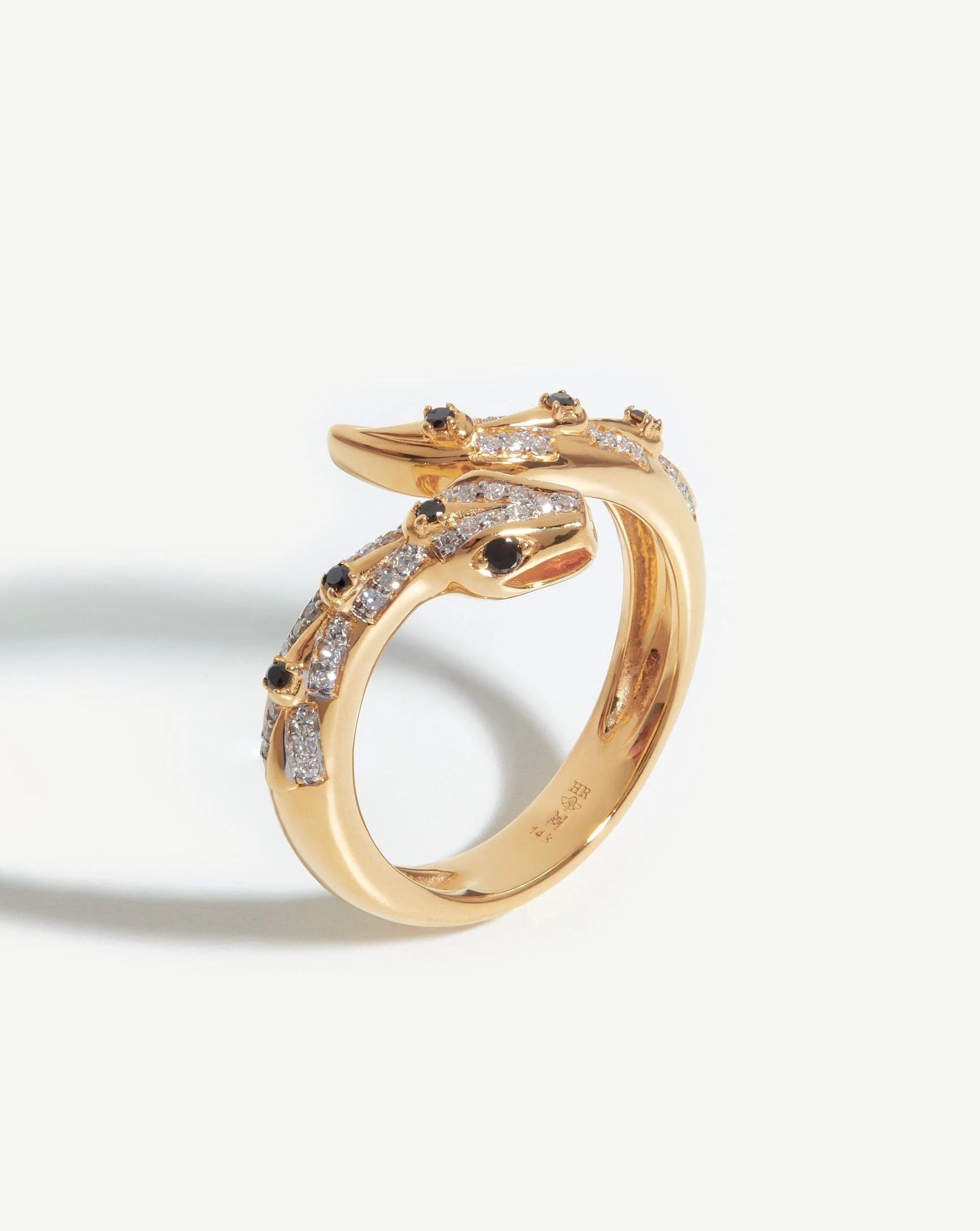 Harris Reed Fine Serpent Ring | 14ct Solid Gold/Diamond | Missoma