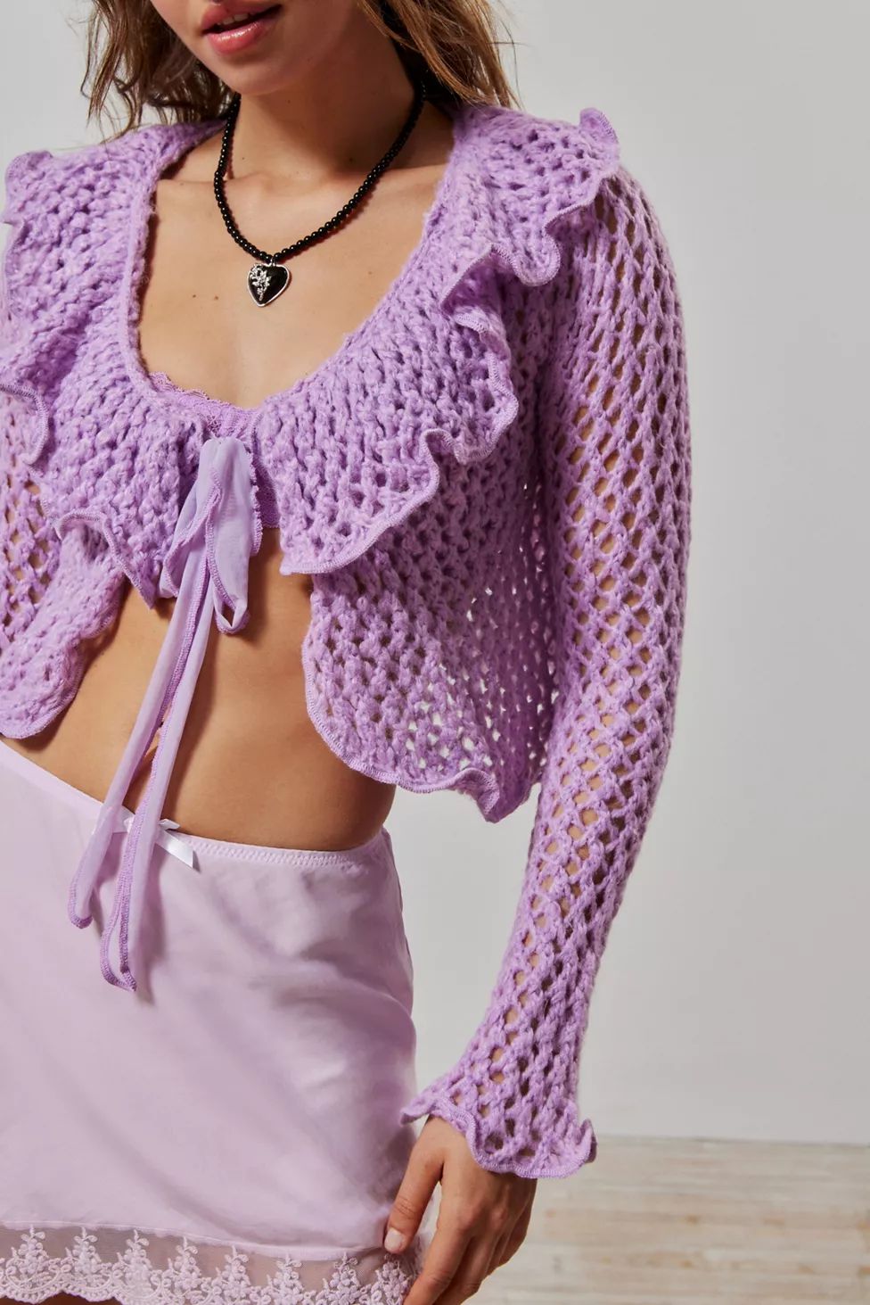 Kimchi Blue Aster Open-Knit Cardigan | Urban Outfitters (US and RoW)