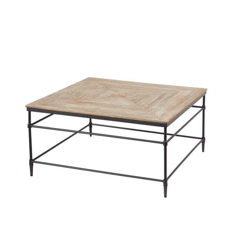 Rainville Solid Wood and Metal Square Coffee Table | Wayfair North America