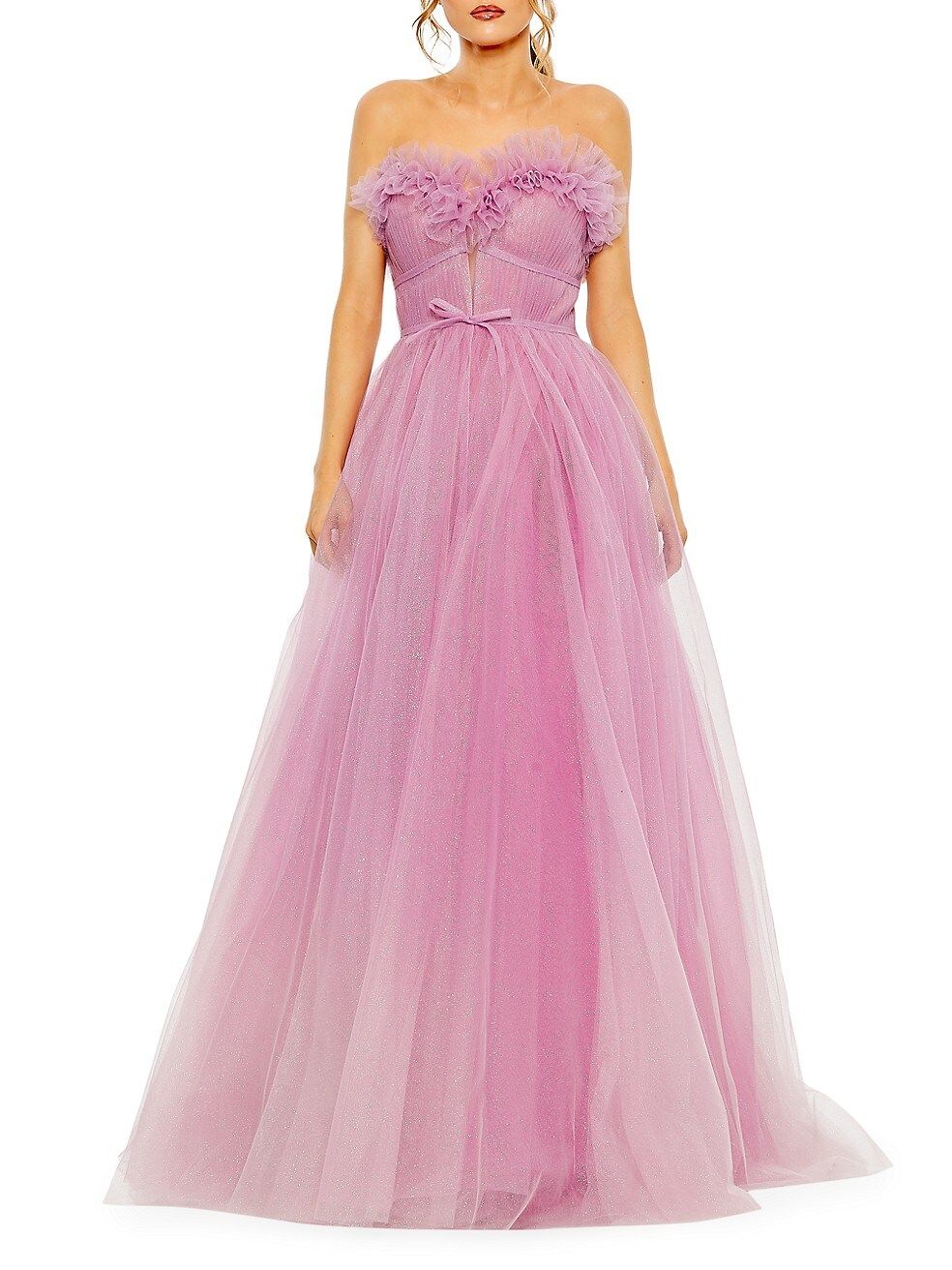 Prom Strapless Glitter Tulle Gown | Saks Fifth Avenue