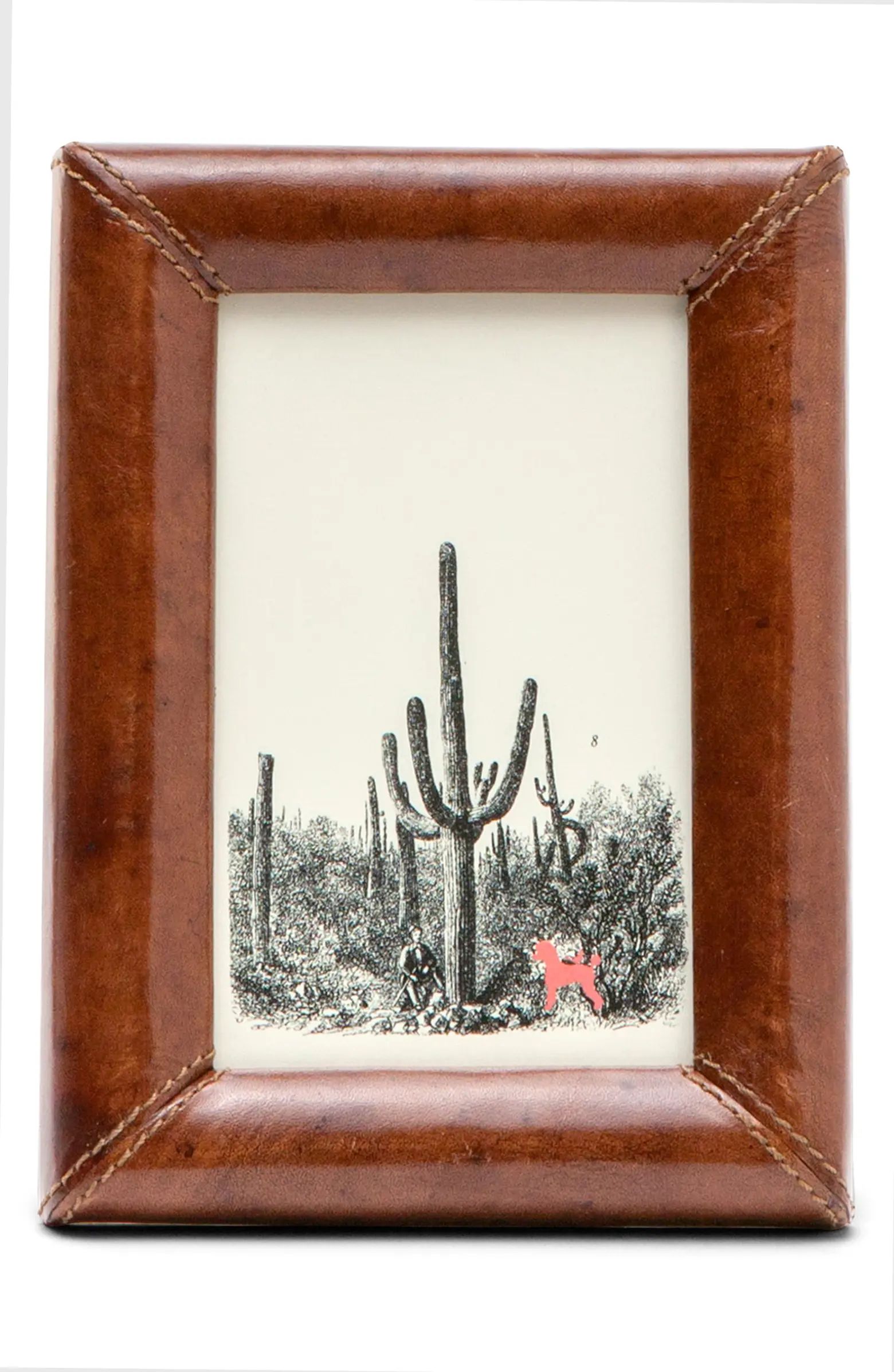 PIGEON AND POODLE Eaton 4x6 Leather Picture Frame | Nordstrom | Nordstrom