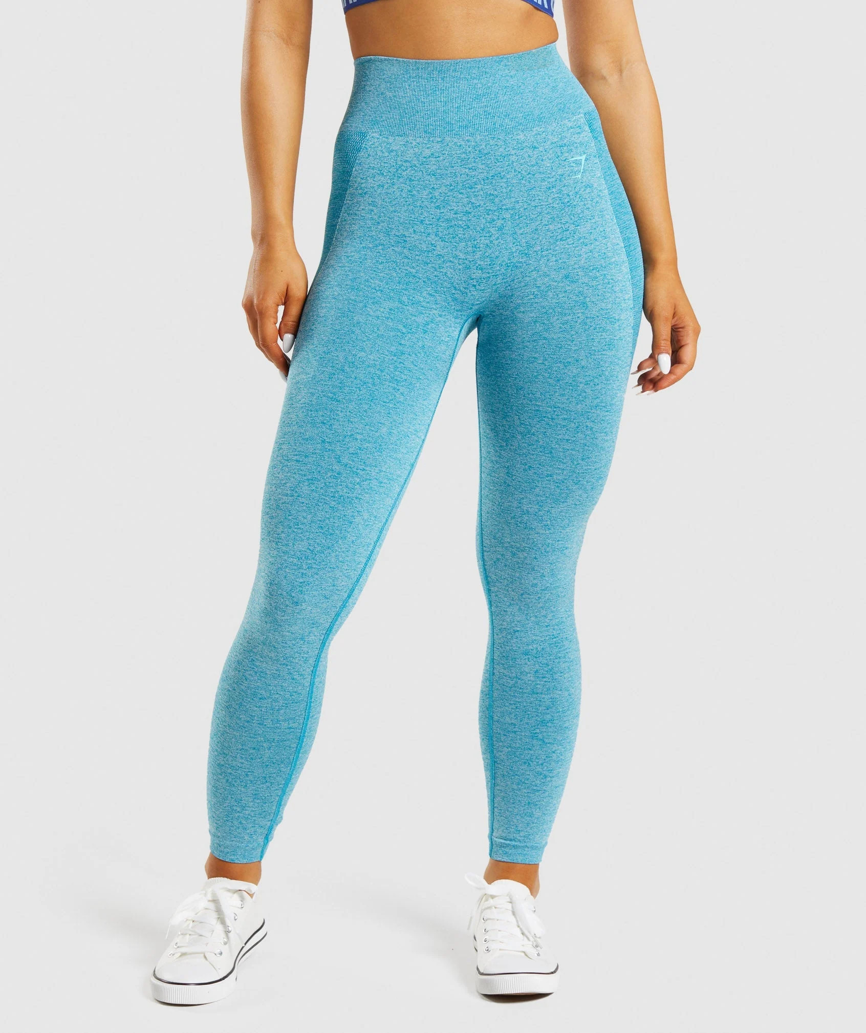 Gymshark Flex High Waisted Leggings - Atlas Blue Marl | Gymshark US