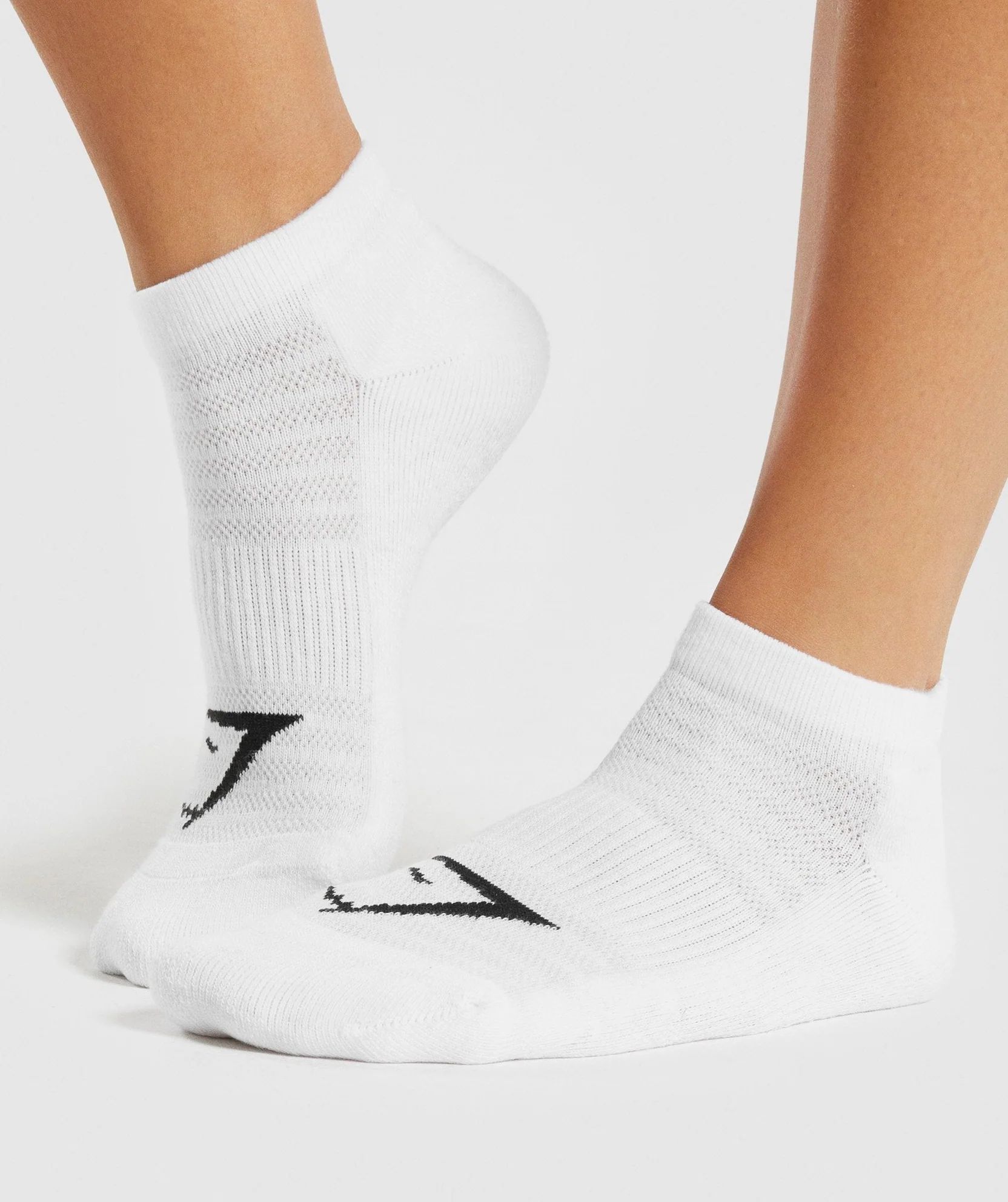 Gymshark Ankle Socks 3pk - White | Gymshark US