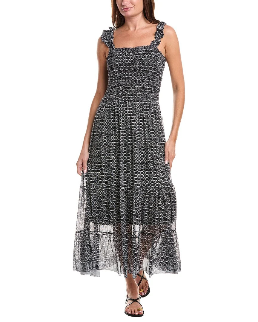 Max Studio Smocked Ruffle Strap Maxi Dress | Shop Simon