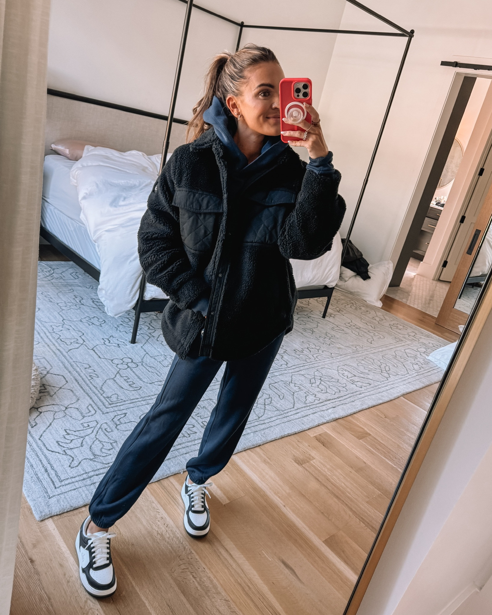 a few new cozy @aloyoga faves! wearing size xs in sweat set and small in jacket! #alo #aloyoga #alopartner 

#LTKfitness #LTKSeasonal #LTKshoecrush