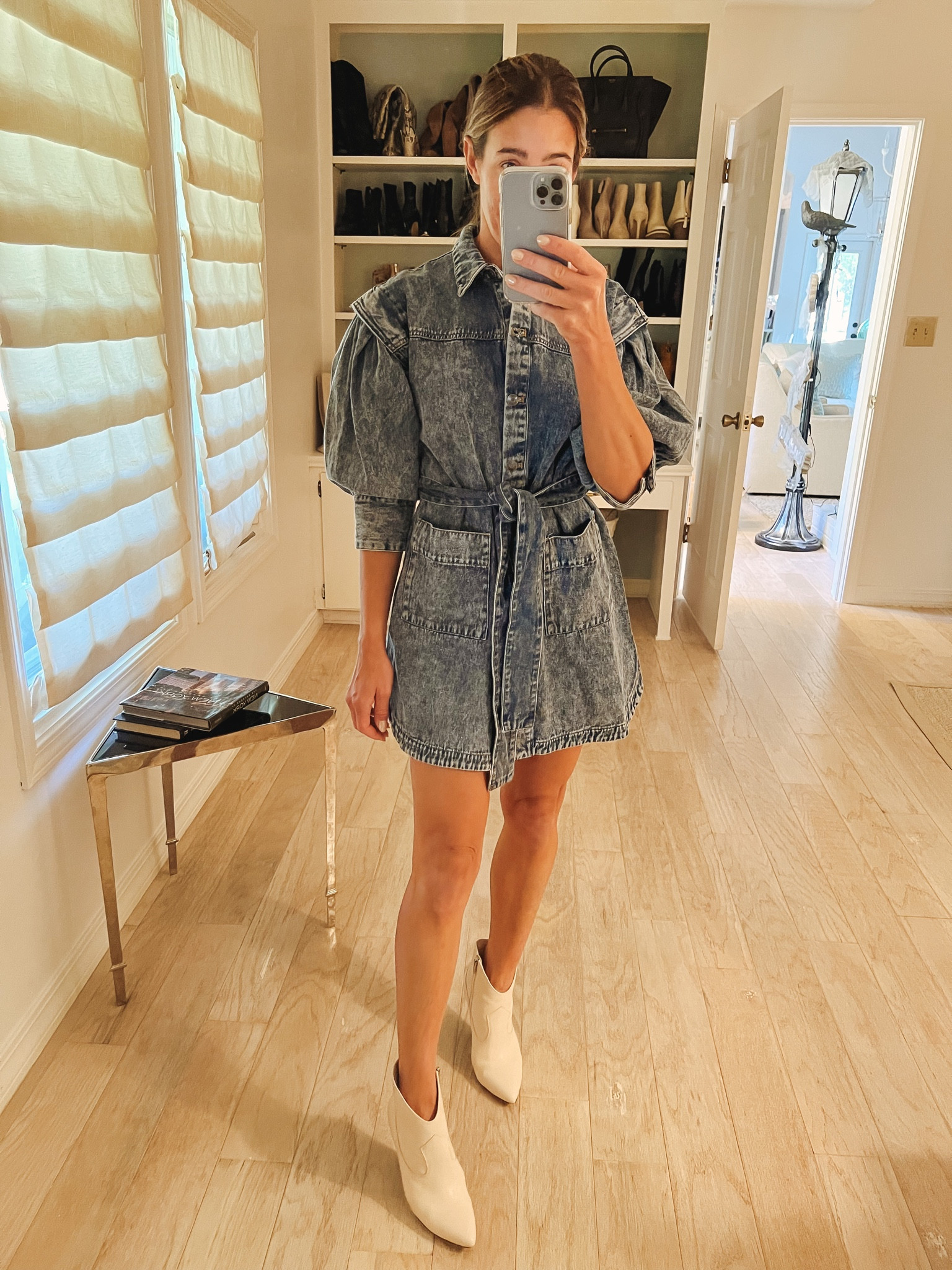 New target fall fashion arrivals 
This denim shirt dress has all the details to make it look like you spent way more than the $45 this one retails for. Also comes in an animal print version  

#LTKunder50 #LTKstyletip #LTKunder100