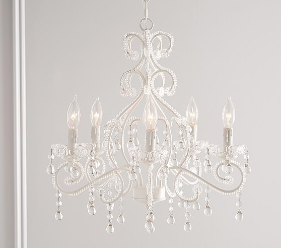 White Lydia Chandelier | Pottery Barn Kids