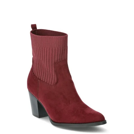 Time and True Women s Knit Ankle Boot | Walmart (US)