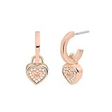 Michael Kors Women's Stainless Steel Drop Earrings With Crystal Accents | Amazon (US)