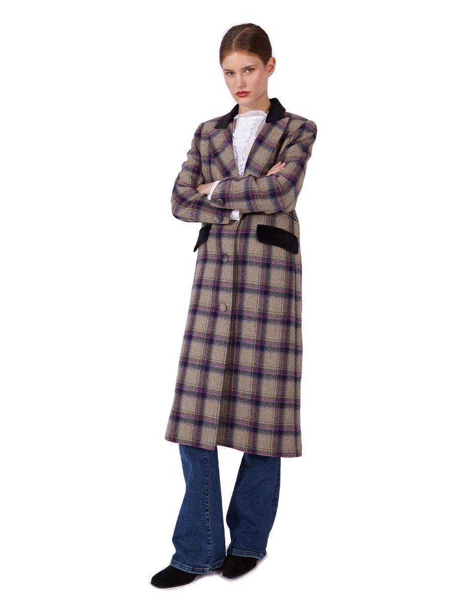 Abrigo Dominique Grey & Purple by PARIS/64 | PARIS/64