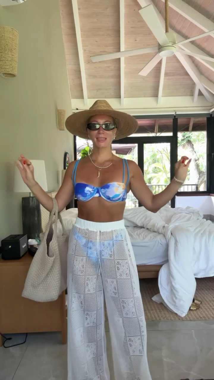 Another beach day OOTD!
Gorgeous @Cupshe   bikini and crochet cover up pants that are super lightweight.

Cupshe bathing suits, bikini, beach day, vacation outfits, swim, swimwear

#LTKSeasonal #LTKSwim #LTKTravel
