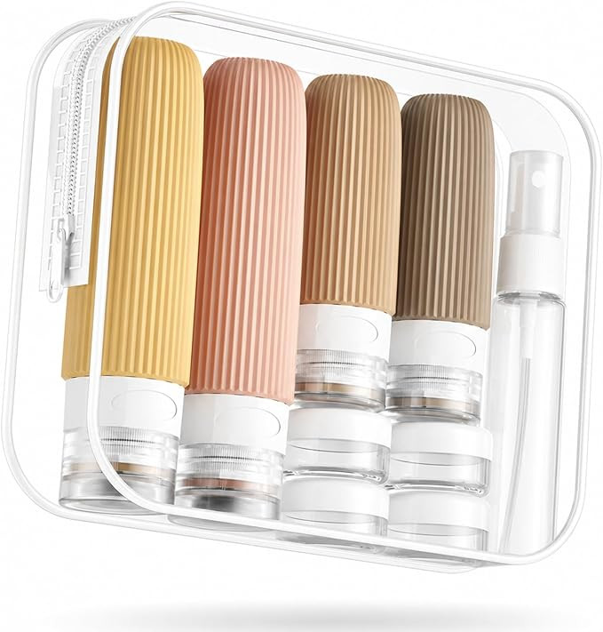 Mrsdry Travel Bottles for Toiletries, 16 Pack Silicone Travel Bottles Set, Leakproof Travel Size ... | Amazon (UK)
