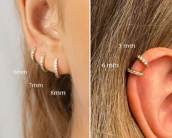 Huggie Hoop Earrings • simple everyday earrings • elevado jewelry • minimalist earrings | Etsy (US)