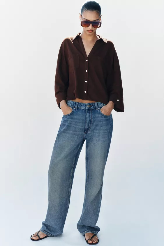 FLOWING LINEN BLEND SHIRT | Zara DE