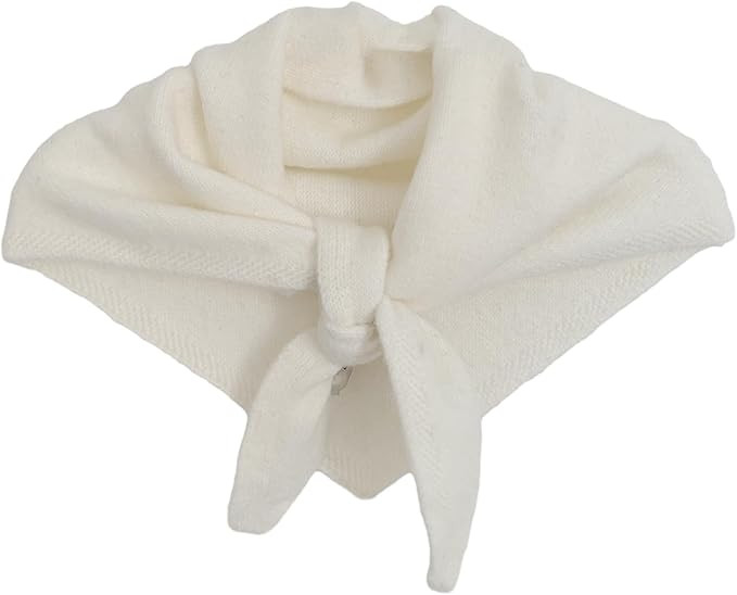 Triangle Scarf for Women Knitted Wool Headscarf Cashmere Feel Y2K Downtown Girl Aesthetic Streetw... | Amazon (US)