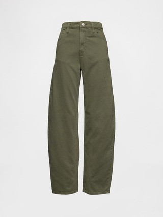 High Rise Barrel Jeans | Gap (US)