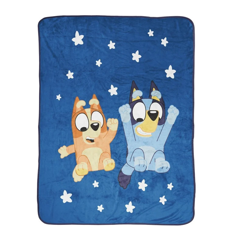 Bluey In The Dream Kids Throw, 46 x 60, Microfiber, Blue, BBC Studios Ages 1+ | Walmart (US)