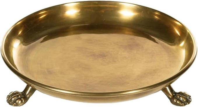 Round Clawfoot Dish — by Alice Lane Home Collection — Gold — for Home Decor, Candles, Jewel... | Amazon (US)