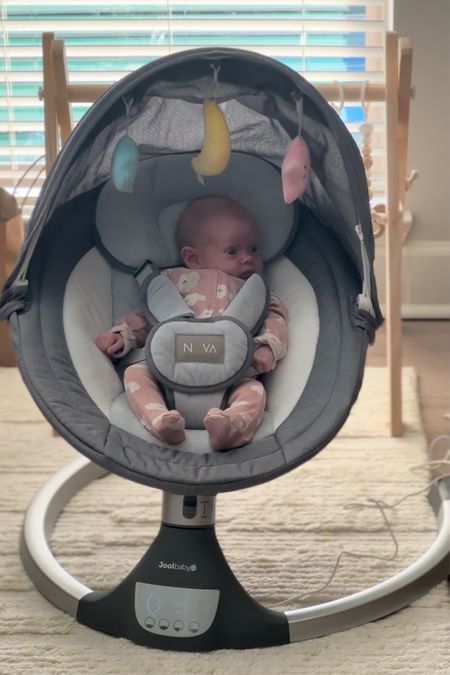 Baby swing with different speeds, Bluetooth connection, and plays lullabies !

#LTKFamily #LTKBaby #LTKGiftGuide