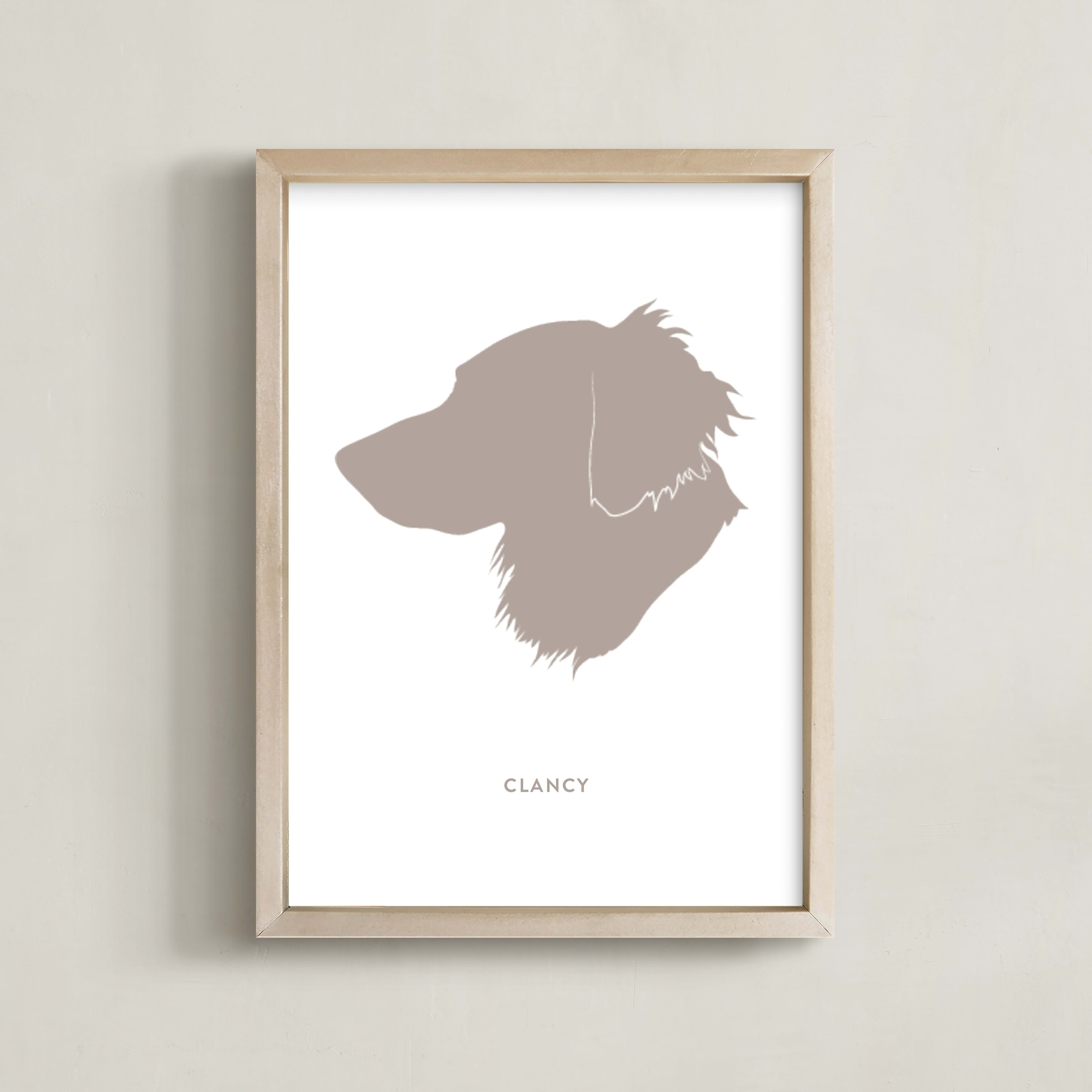 Custom Pet Silhouette Art | Minted