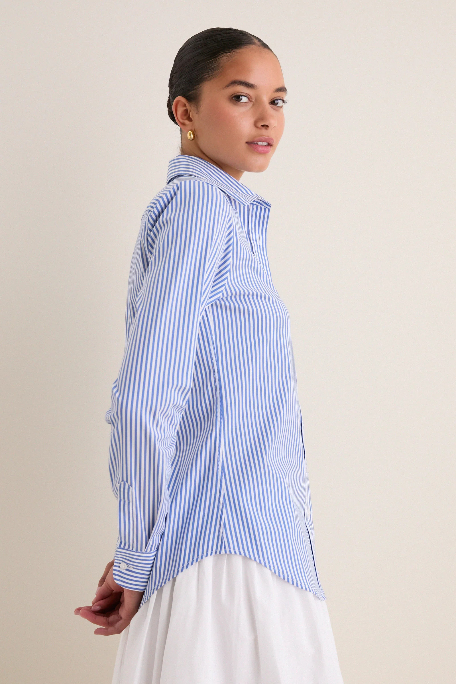 White Long Sleeve Essentials Shirt | Tuckernuck (US)