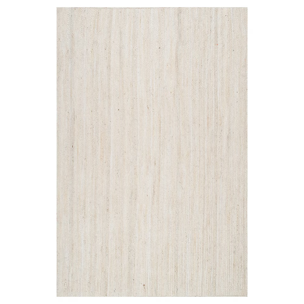White Solid Woven Area Rug - (6'X9') - nuLOOM, Size: 6' x 9', Off White | Target