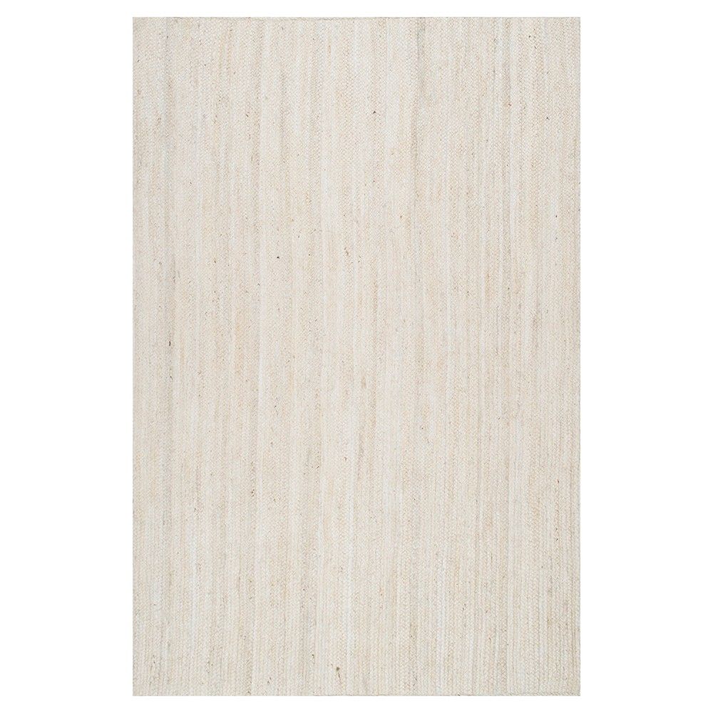 nuLOOM Hand Woven Rigo Jute Area Rug - White (5' x 8'), Off White | Target